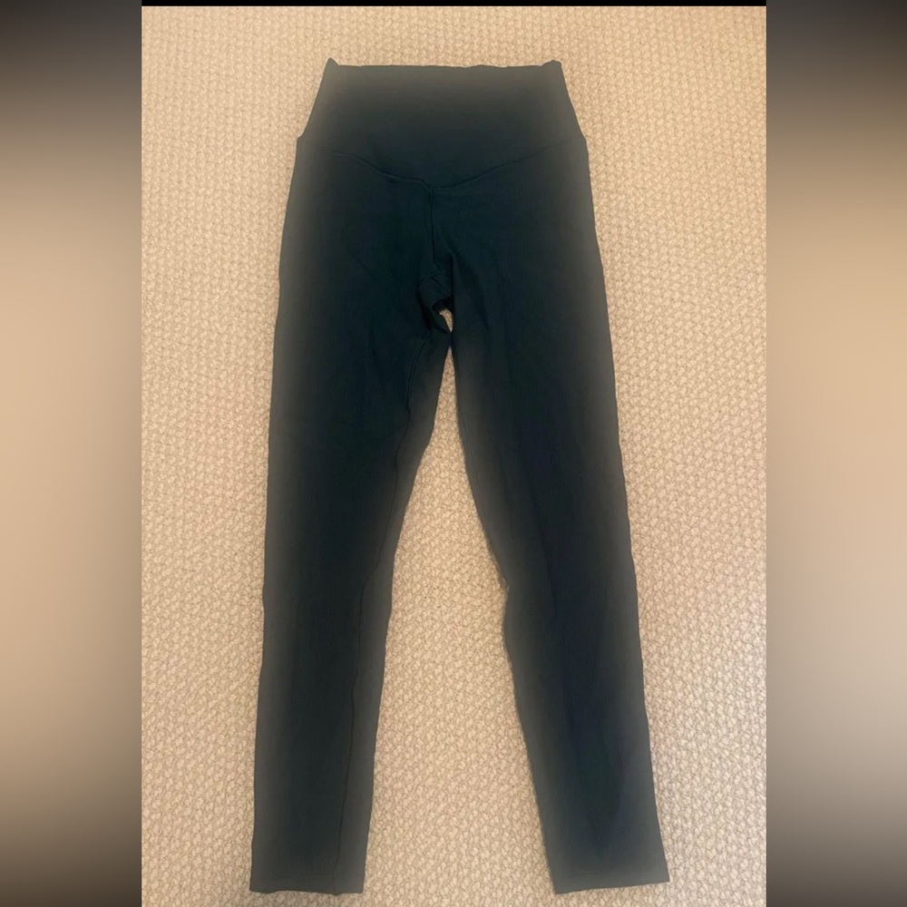 aerie 7/8 real me crossover leggings green